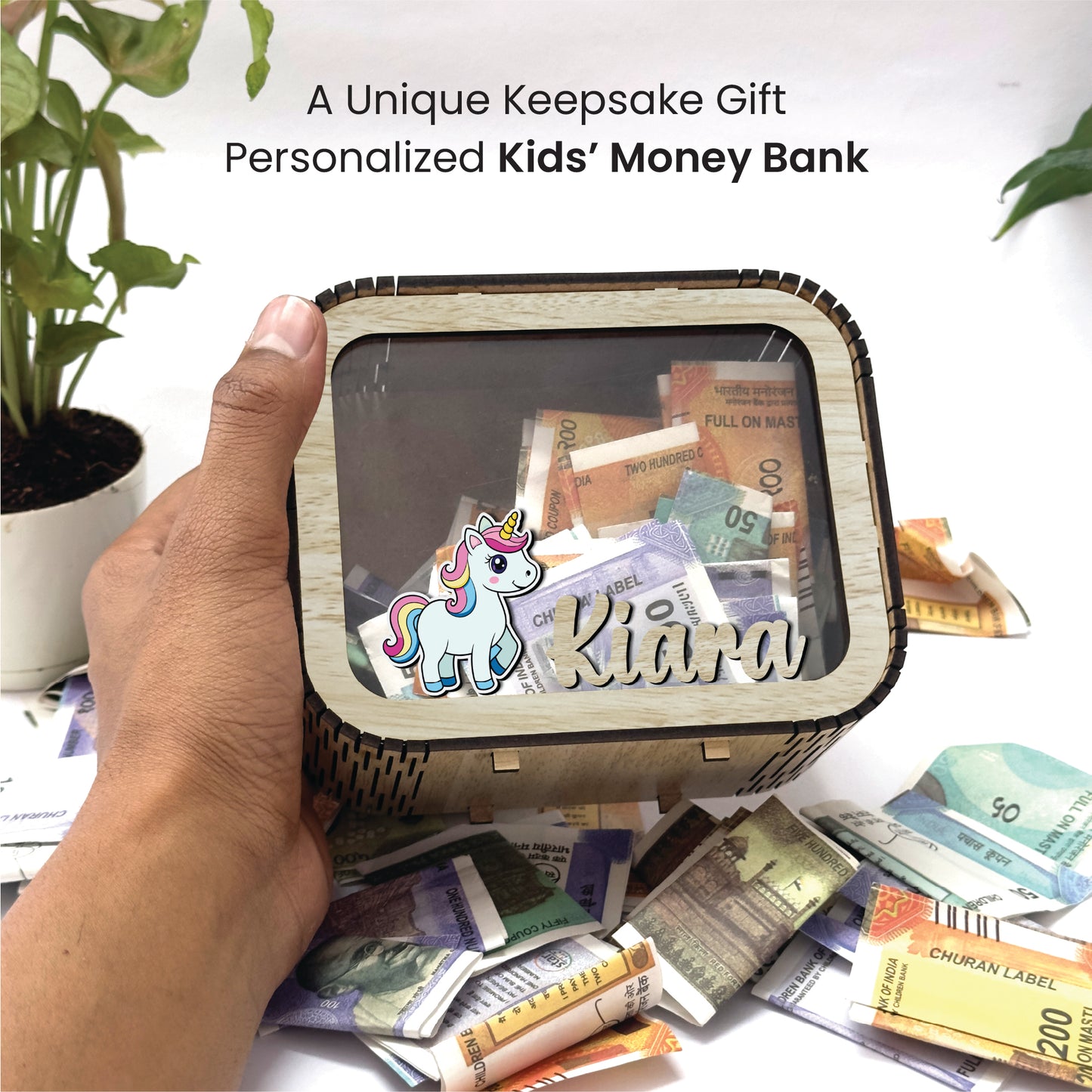 Custom Wooden Piggy Bank – A Fun Way to Learn Smart Saving!