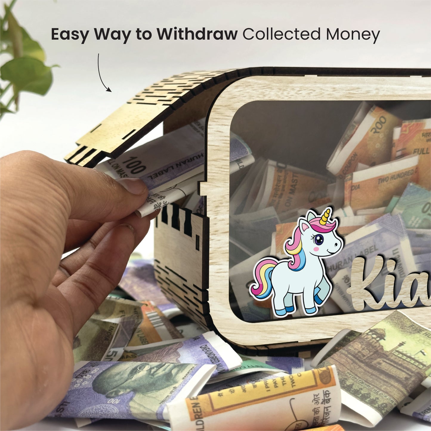 Custom Wooden Piggy Bank – A Fun Way to Learn Smart Saving!