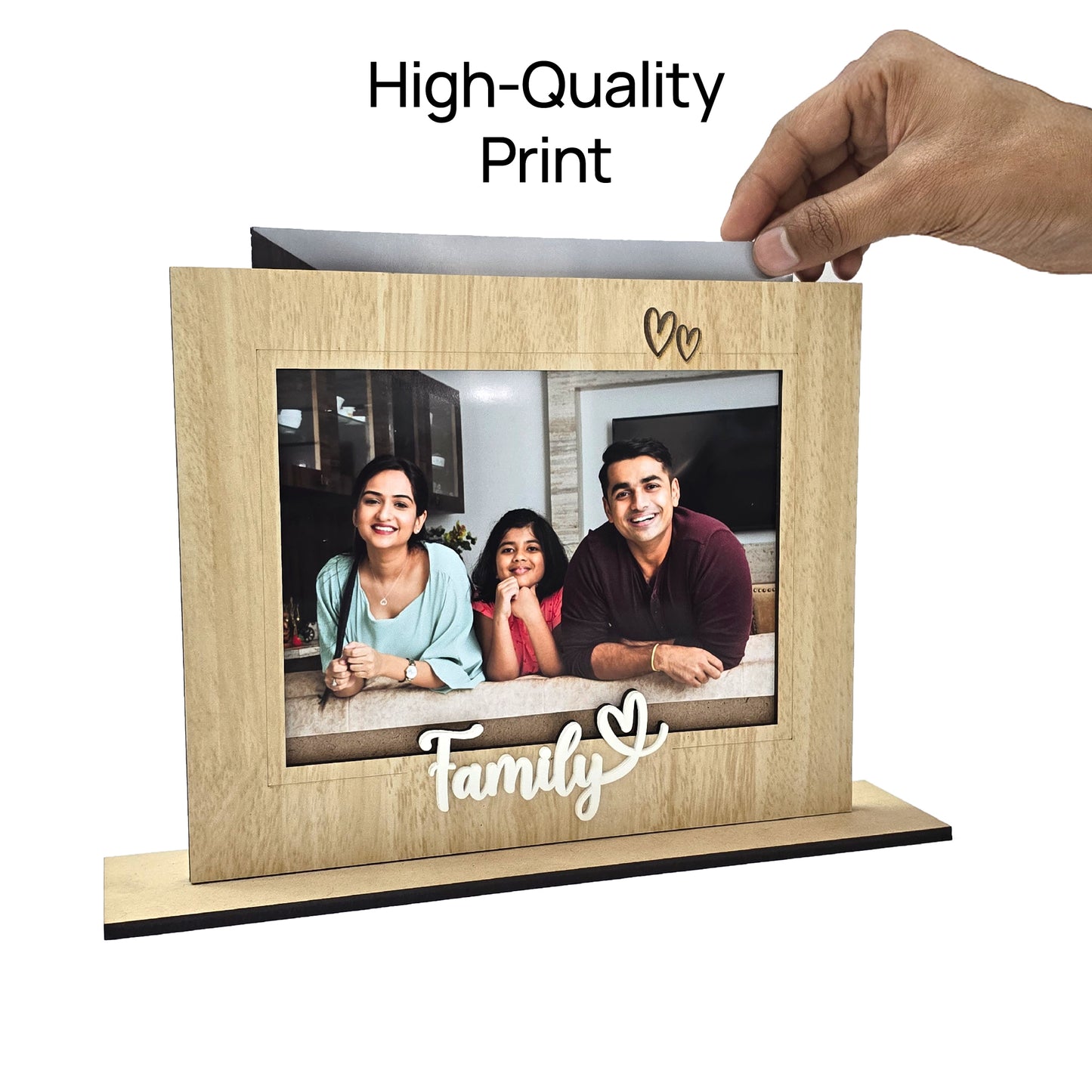 Custom Wooden Tabletop Photo Frame – Just Upload & Cherish