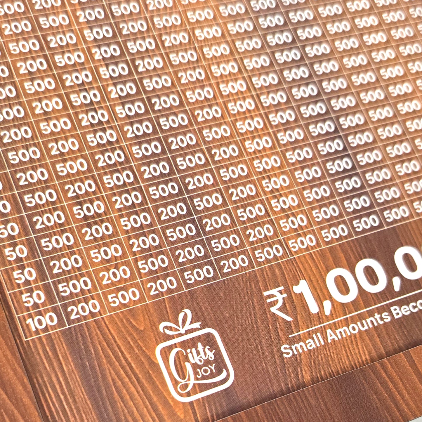 1,00,000 Rupees Money Saving Challenge Box- Reusable