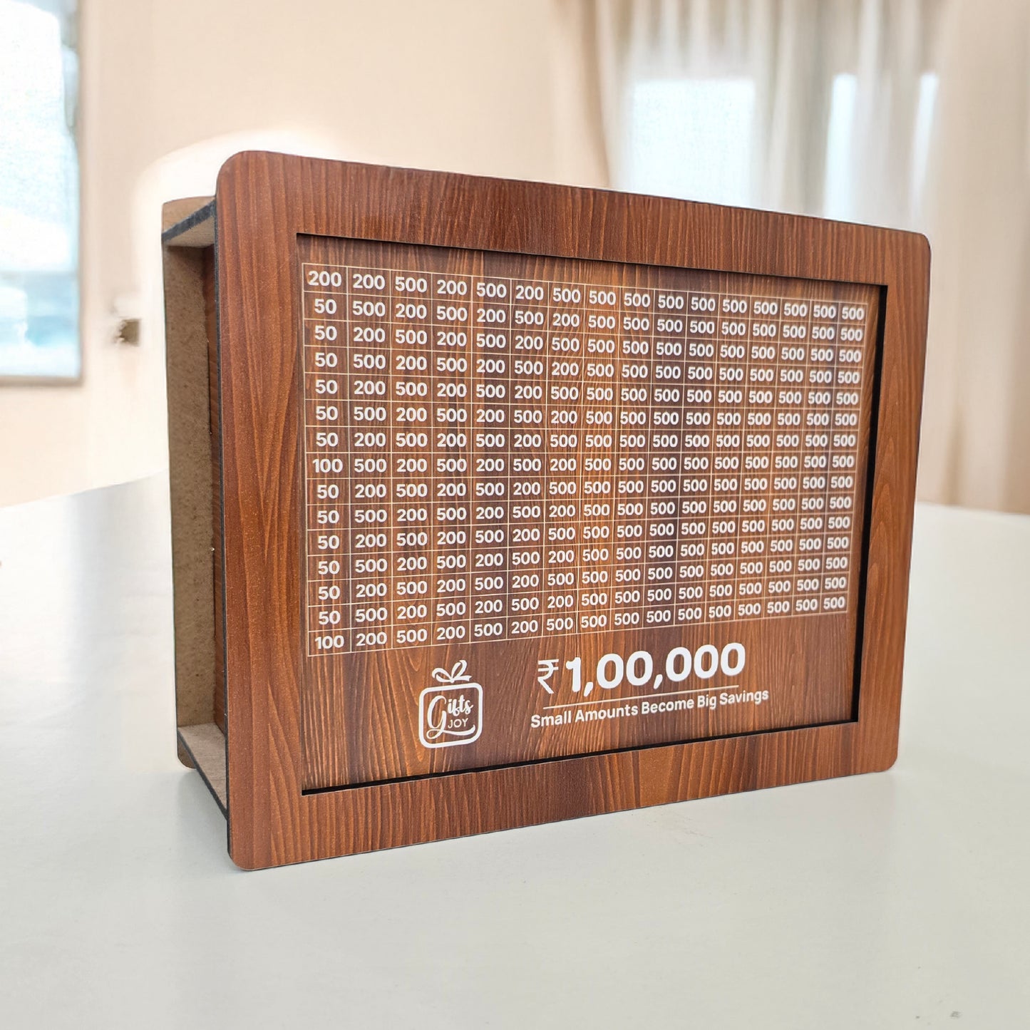 1,00,000 Rupees Money Saving Challenge Box- Reusable