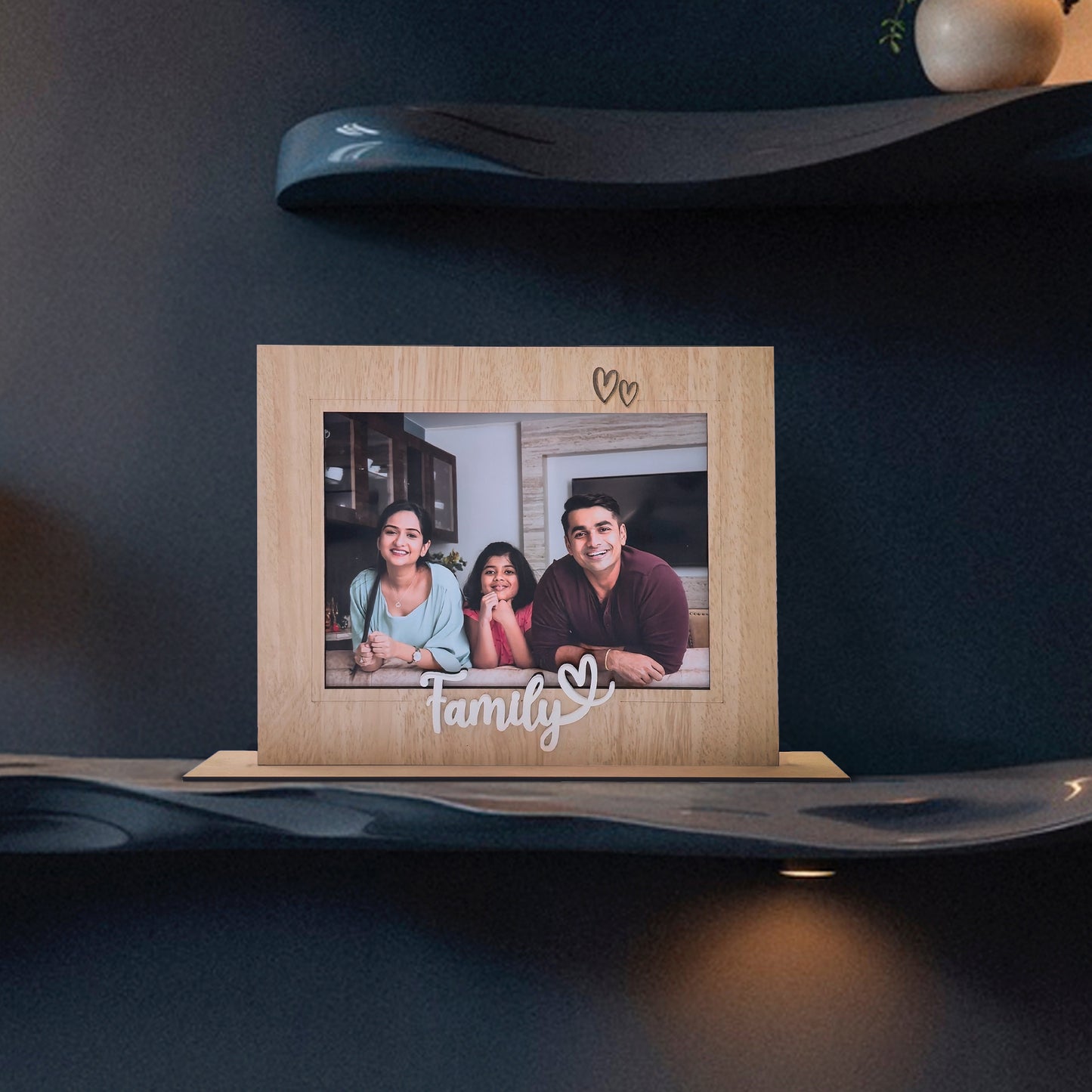 Custom Wooden Tabletop Photo Frame – Just Upload & Cherish