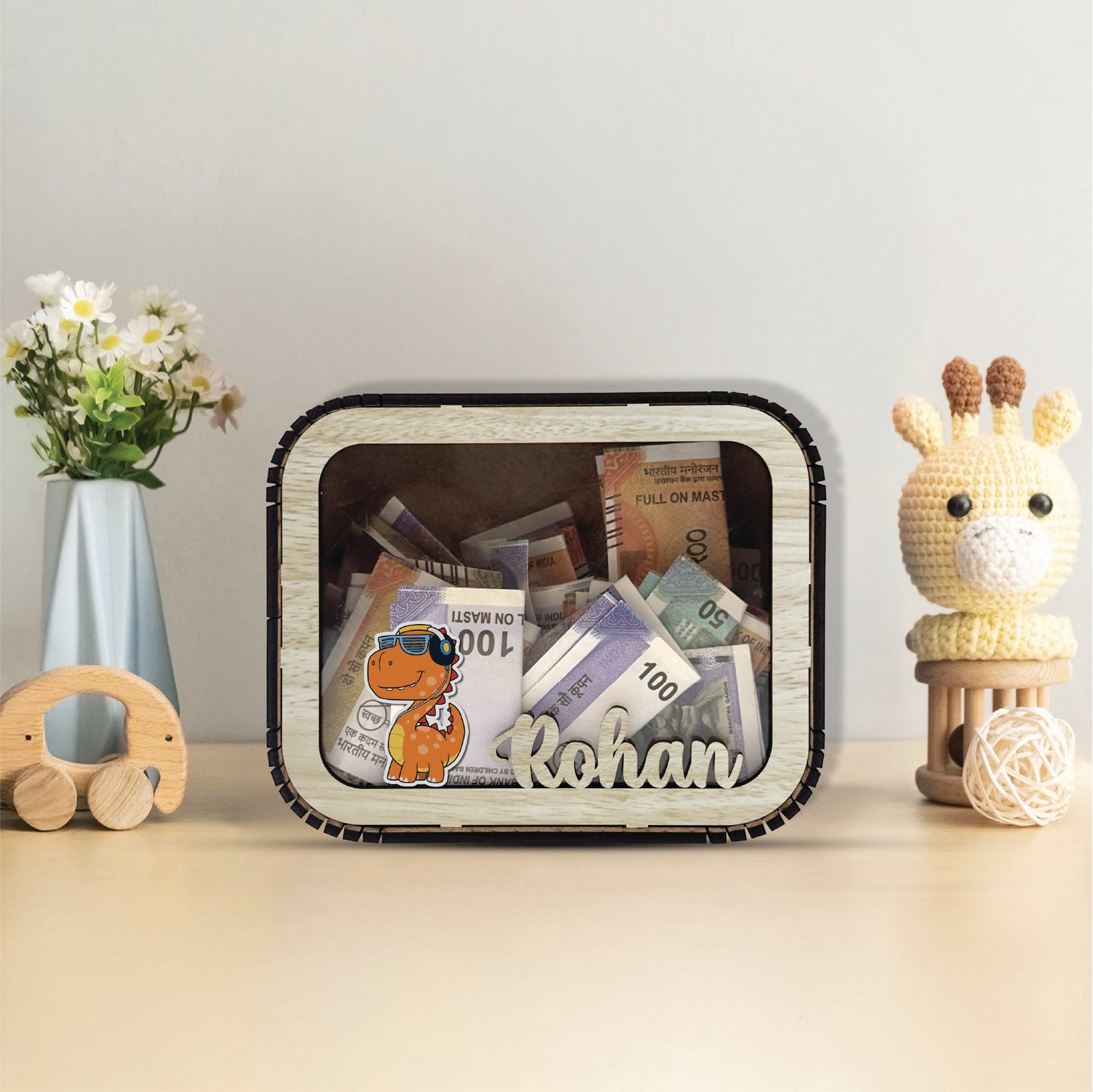Custom Wooden Piggy Bank – A Fun Way to Learn Smart Saving!