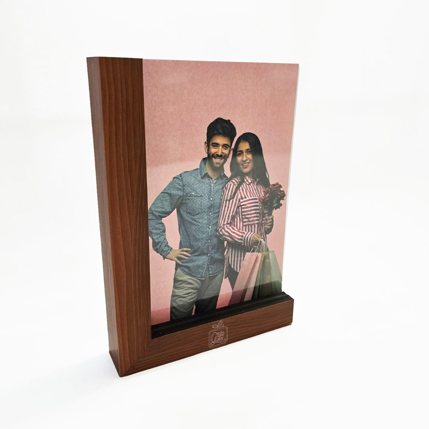 Premium Wooden Photo Frame β Dual Orientation Display