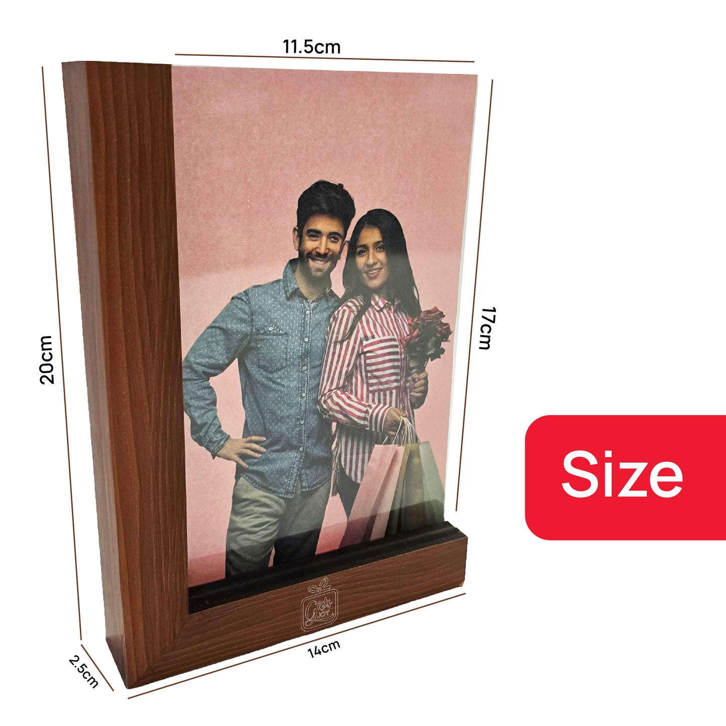 Premium Wooden Photo Frame β Dual Orientation Display