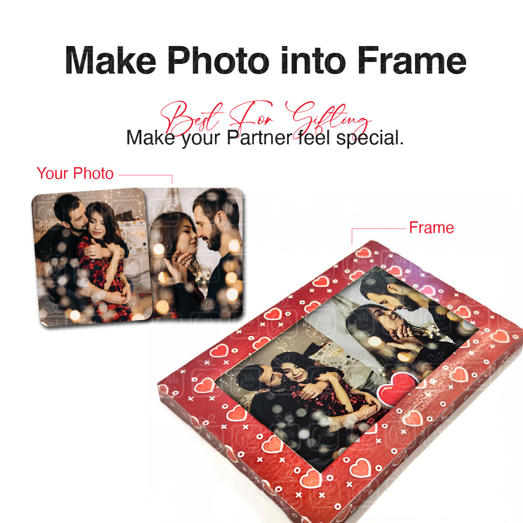 Personalised Couple Surprise Fire Photo Frame
