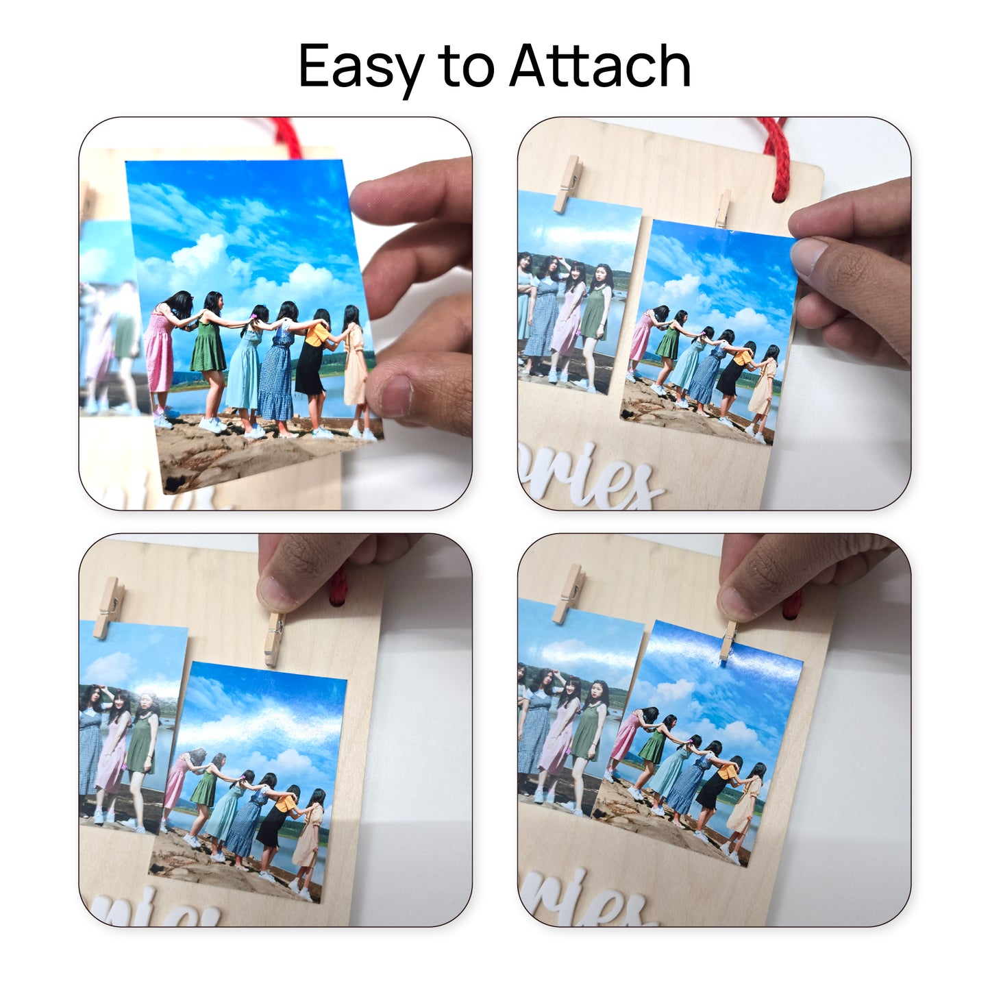 Custom Wooden Memories Hanger Board – Display Your Best Moments