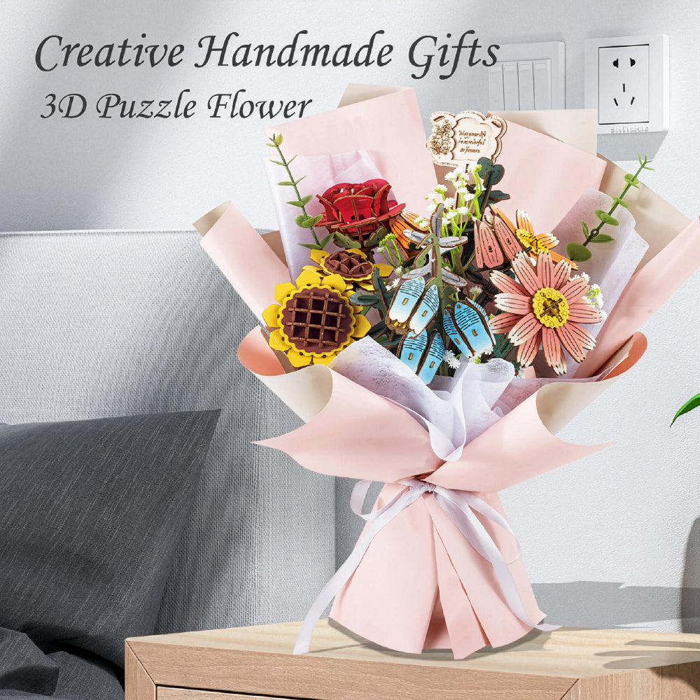 3D Wooden Flower Puzzle