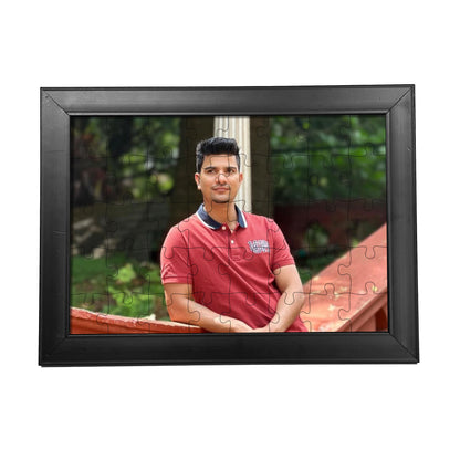 Personalised Jigsaw Puzzle Wooden Photoframe