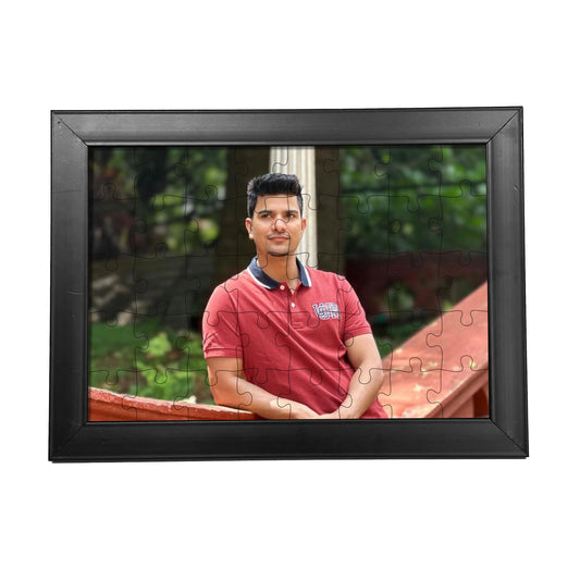 Personalised Jigsaw Puzzle Wooden Photoframe