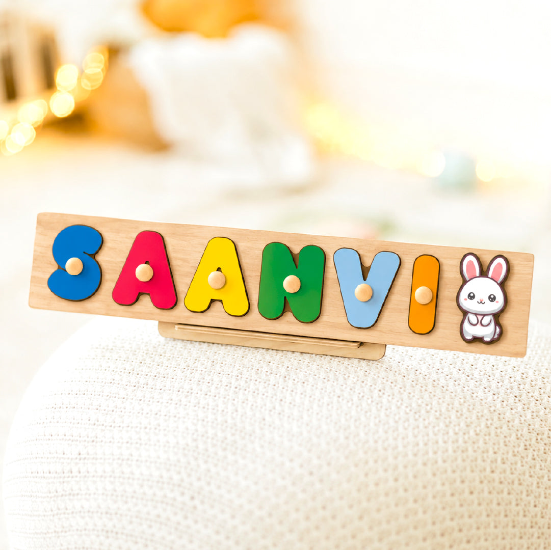 Personalised Name Puzzle with Pegs