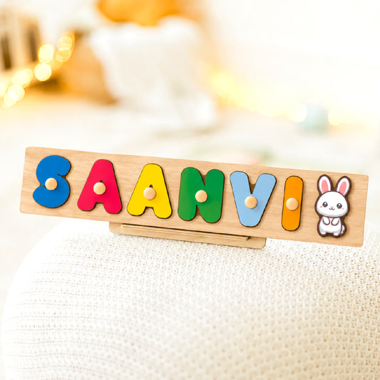 Personalised Name Puzzle with Pegs