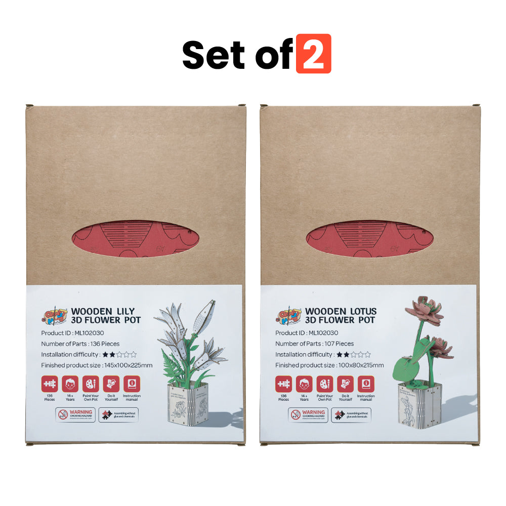 Lotus & Lily White (Pack of 2)