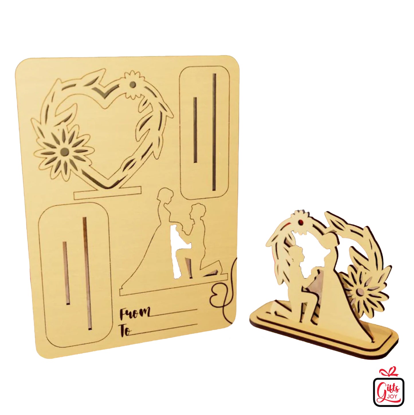 DIY Wooden Pop-Up Love Card & Table Decor | Romantic Handmade Gift