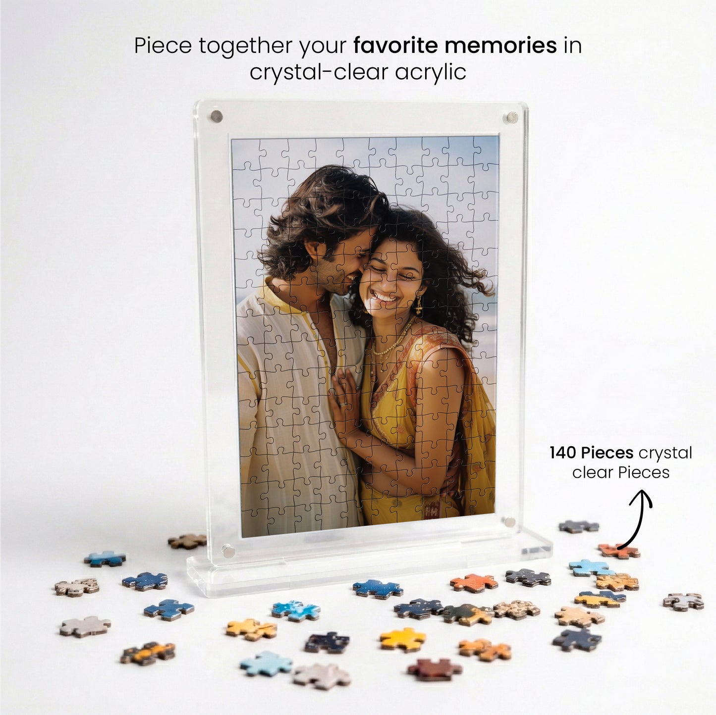 Personalised Miniature Frame Puzzle - 140 Pieces