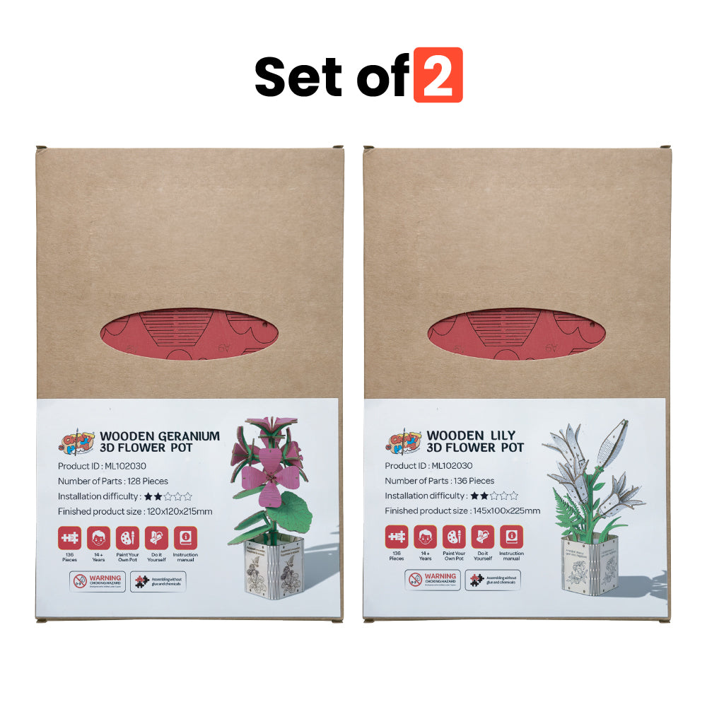 Geranium & Lily (Pack of 2)