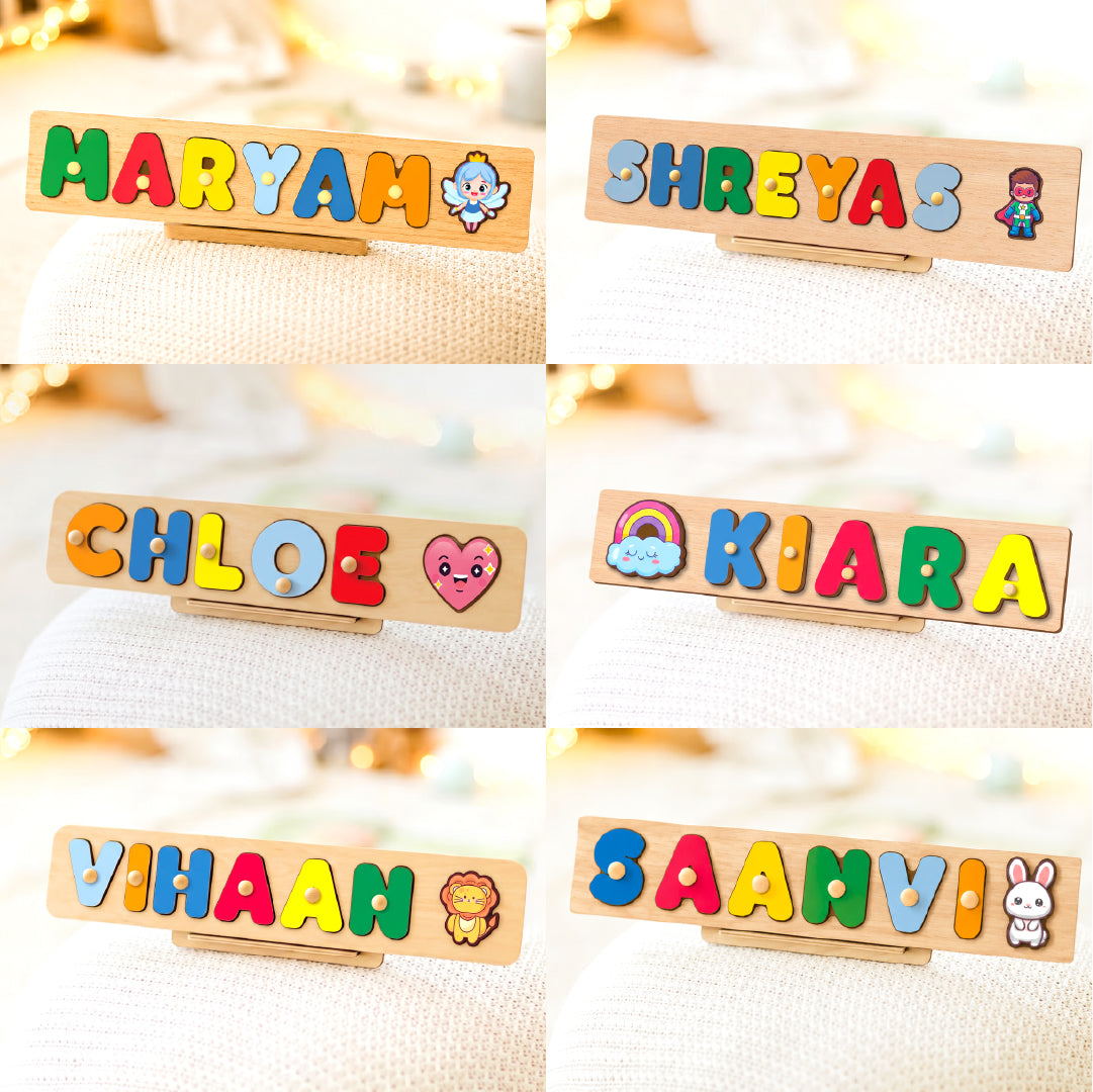 Personalised Name Puzzle with Pegs