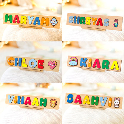 Personalised Name Puzzle with Pegs