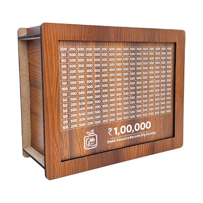 1,00,000 Rupees Money Saving Challenge Box- Reusable