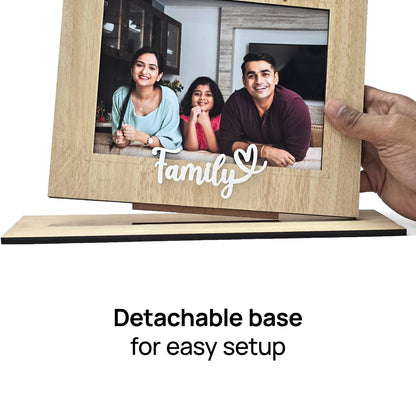 Custom Wooden Tabletop Photo Frame – Just Upload & Cherish