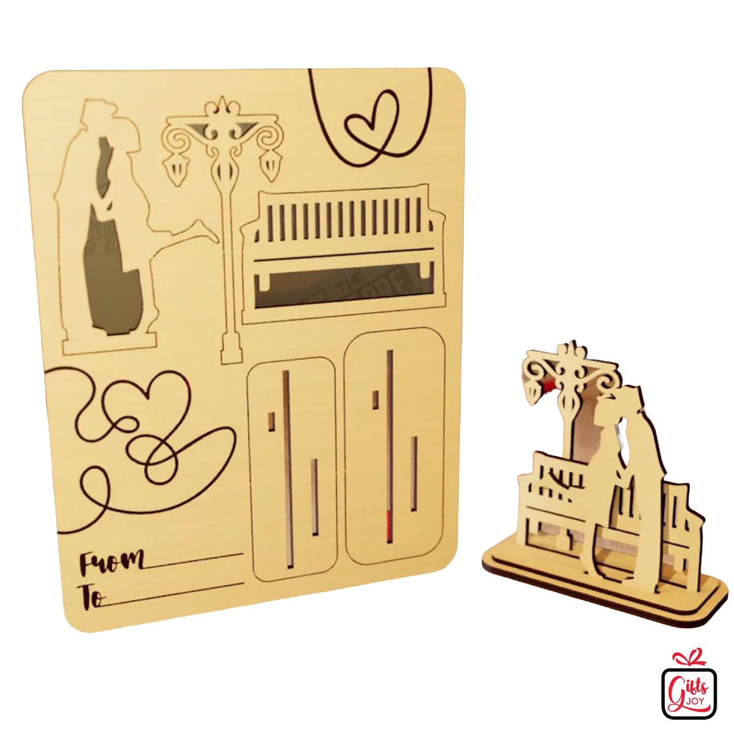 DIY Wooden Pop-Up Love Card & Table Decor | Romantic Handmade Gift