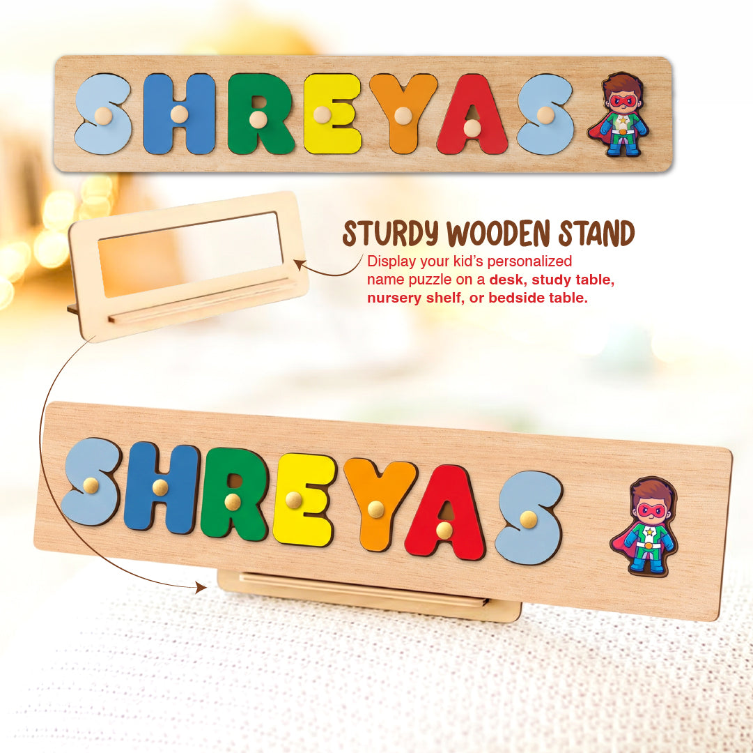 Personalised Name Puzzle with Pegs