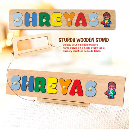 Personalised Name Puzzle with Pegs