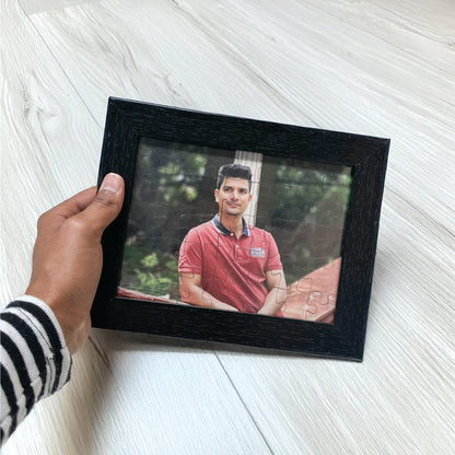 Personalised Jigsaw Puzzle Wooden Photoframe