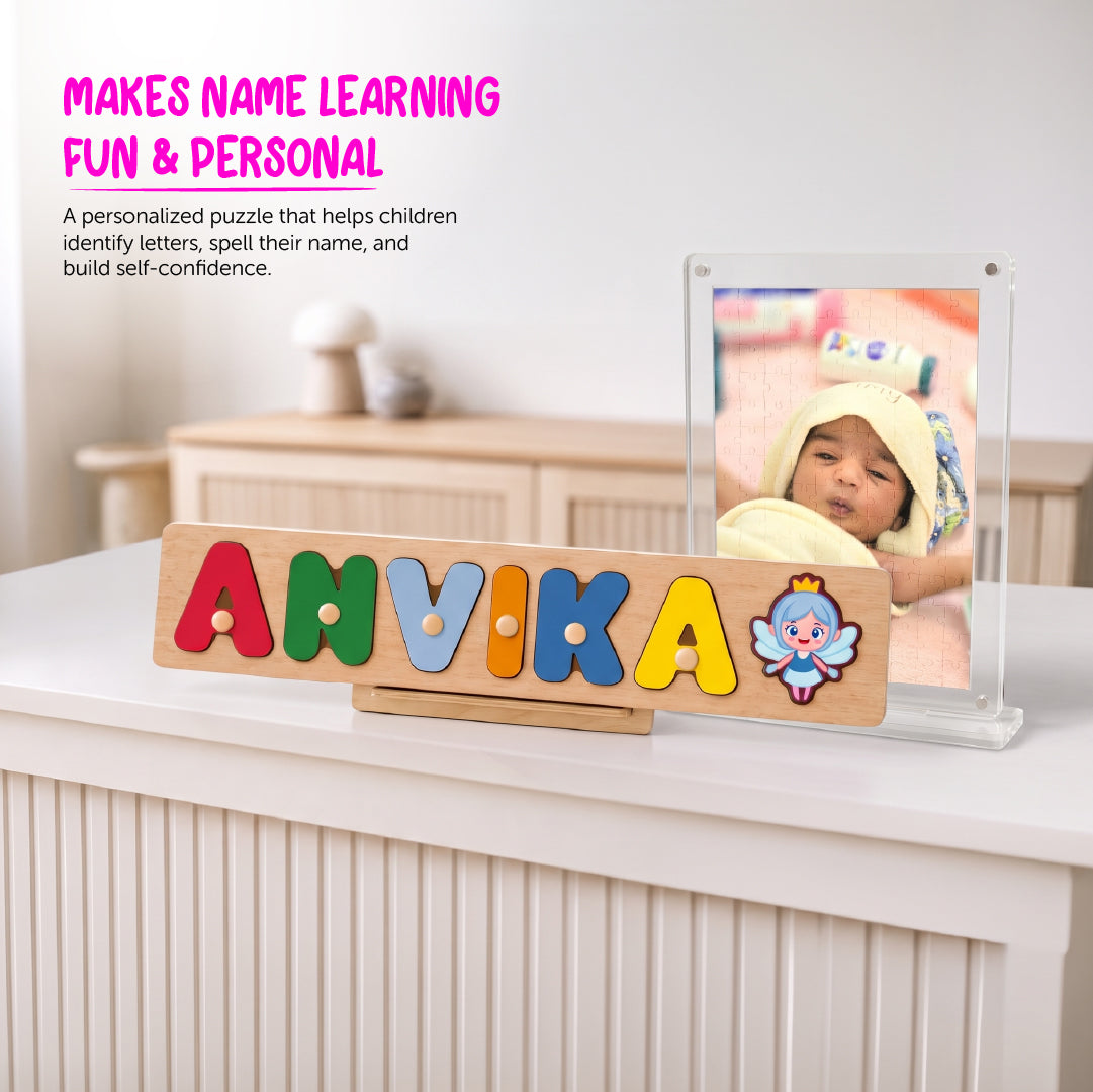 Personalised Name Puzzle with Pegs