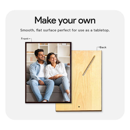 Personalised Wooden Tabletop Photo Frame- Solid Wood 8 x 10 Inch