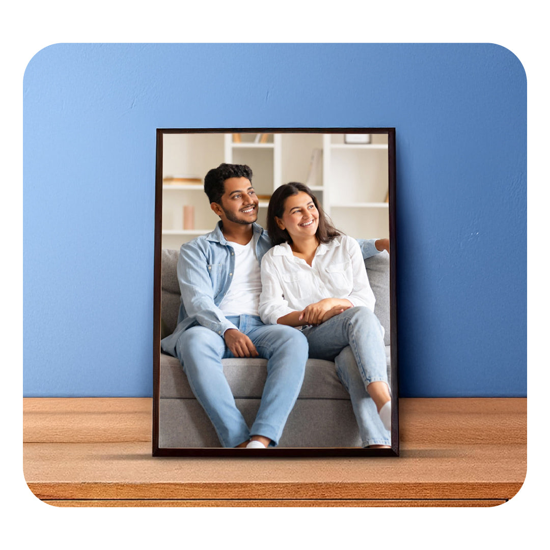 Personalised Wooden Tabletop Photo Frame- Solid Wood 8 x 10 Inch