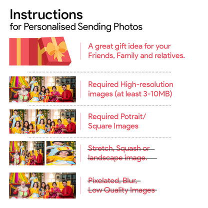 Personalised Acrylic Photo Frame Square 11 x 11 Inch