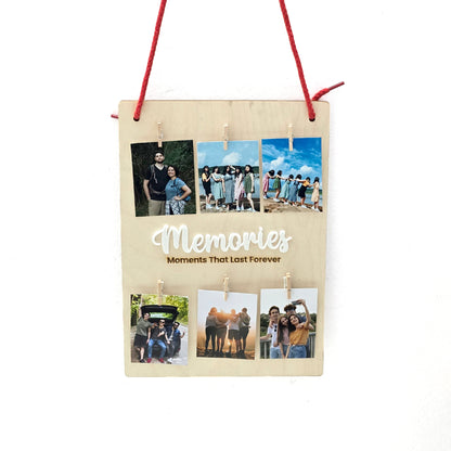 Custom Wooden Memories Hanger Board – Display Your Best Moments