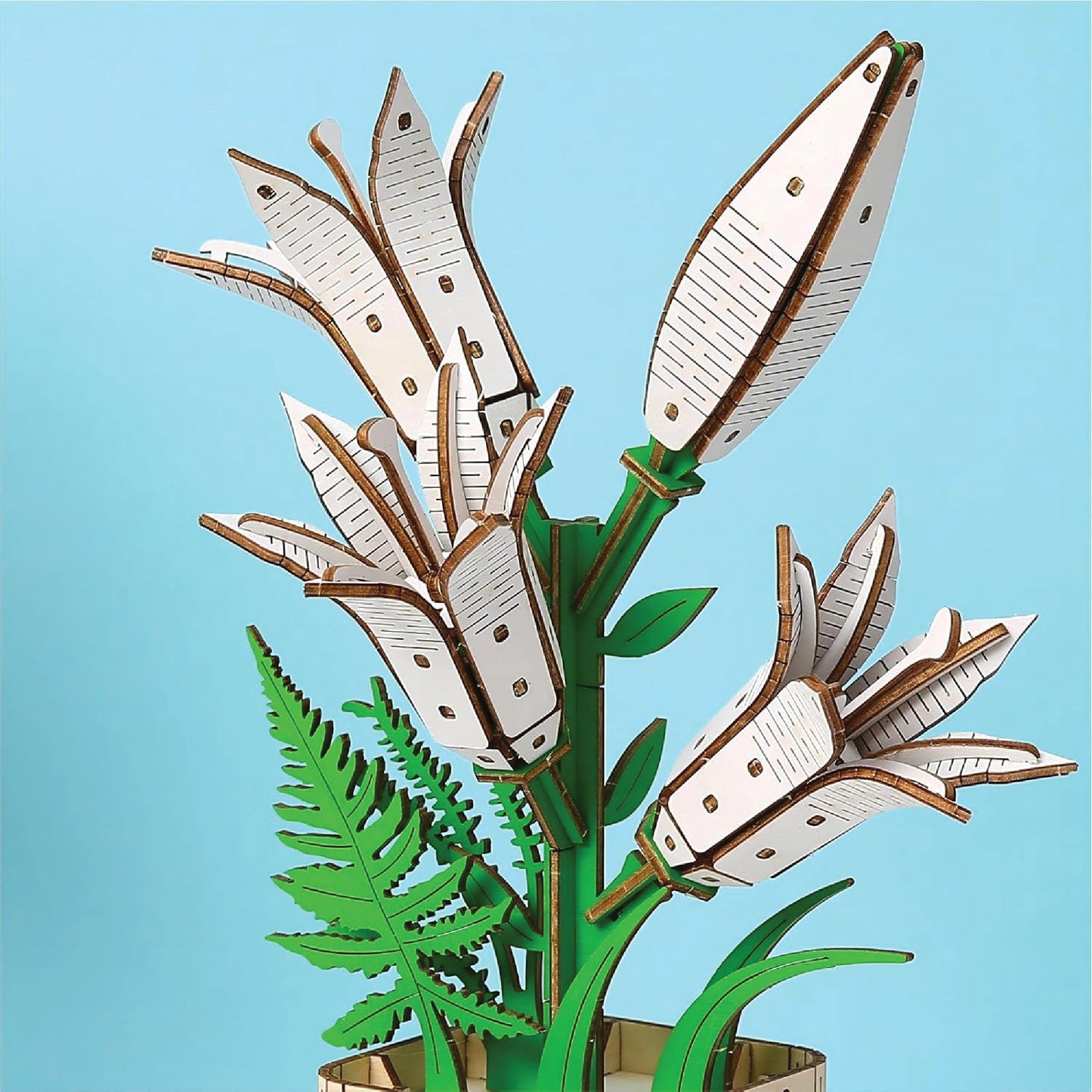 DIY Wooden Flower 3D Wooden Puzzle : Lilly